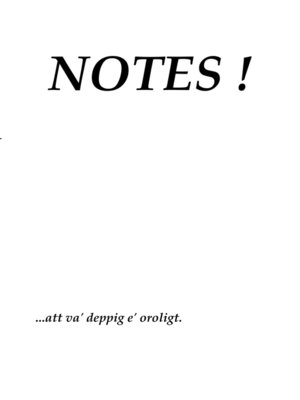 cover image of NOTES !